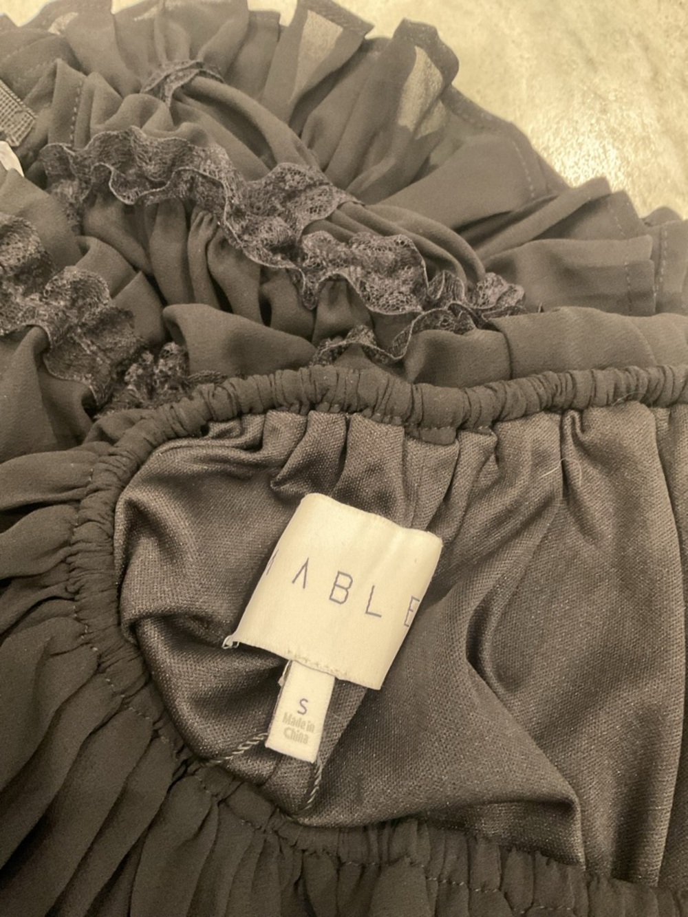 Black Sheer Tiered Maxi Skirt - Picture 15 of 16